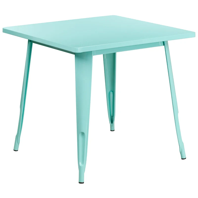 31.5  Square Metal Indoor-Outdoor Table