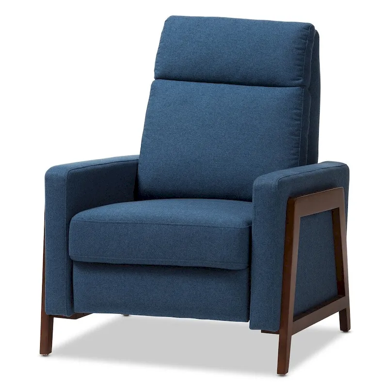 Mid-century Fabric Recliner by Baxton Studio