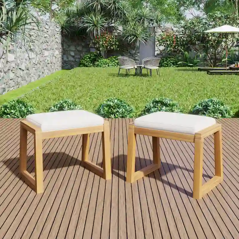 Christopher Knight Home Acacia Wood Dining Bench (Set of 2)