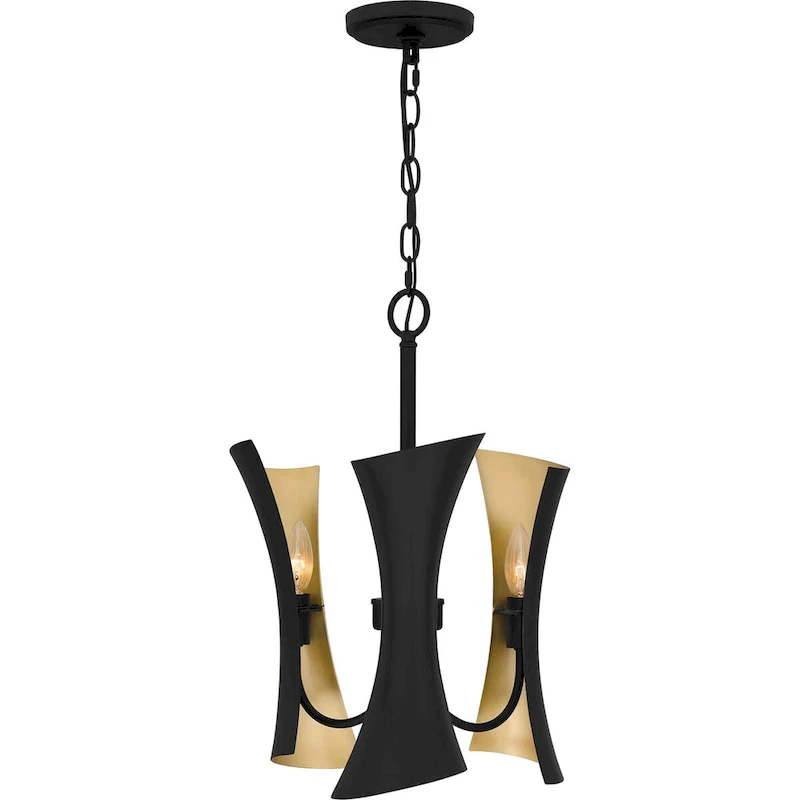 Myla 3-Light Matte Black Pendant Light