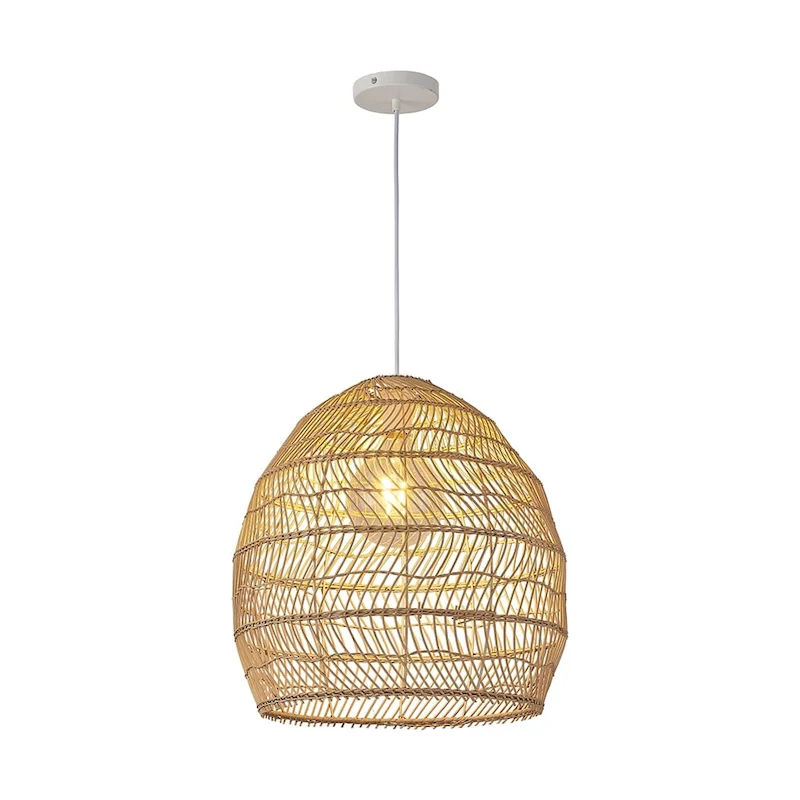 17 inch bamboo cage shape pendant