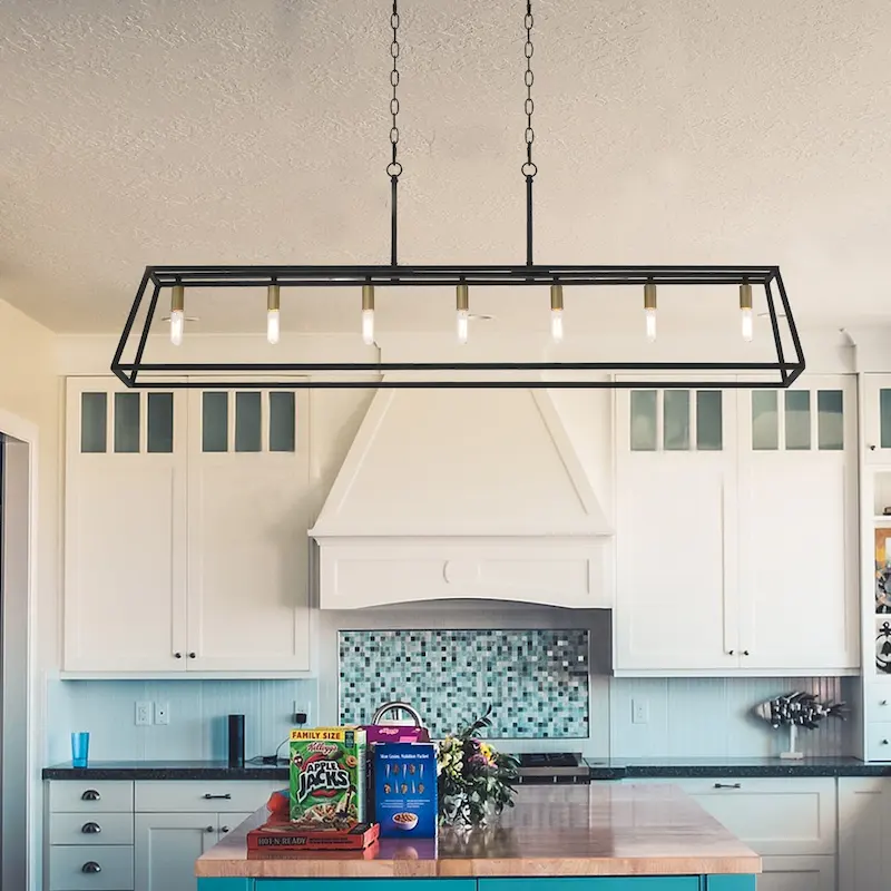 7-light Large Modern Farmhouse Kitchen Island Lighting - 55
