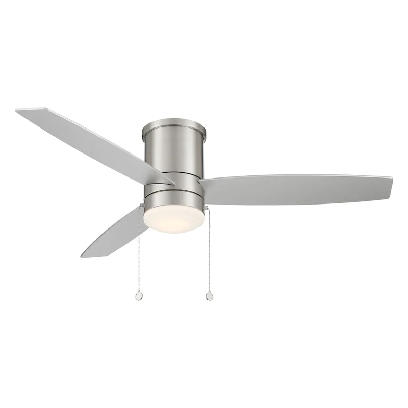 Atlantis Indoor/Outdoor 3-Blade FlushMount Fan 52in w/3000K Light Kit - 52 Inches