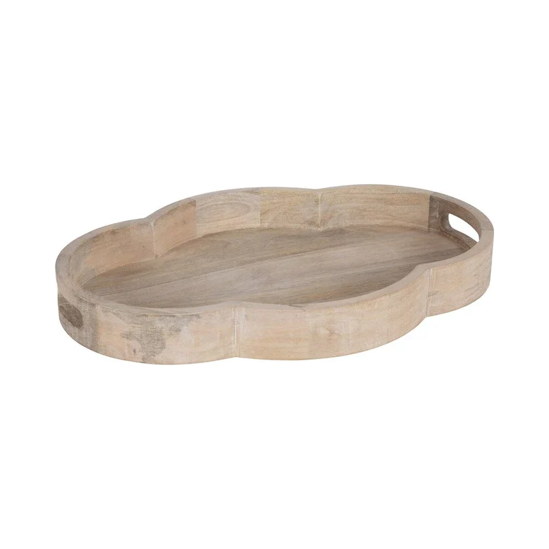 Kate and Laurel Winstead Scallop Decorative Tray - 20x14