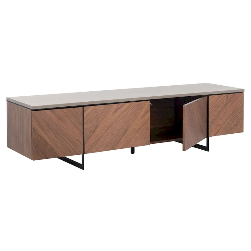 SAFAVIEH Couture Stine Chevron 60-inch TV Stand - 60 W x 16 L x 16 H - 60Wx16Dx16H