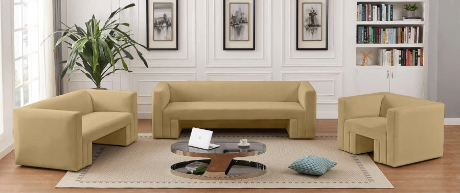 Henry Velvet Living Room Collection in 5 Color Options