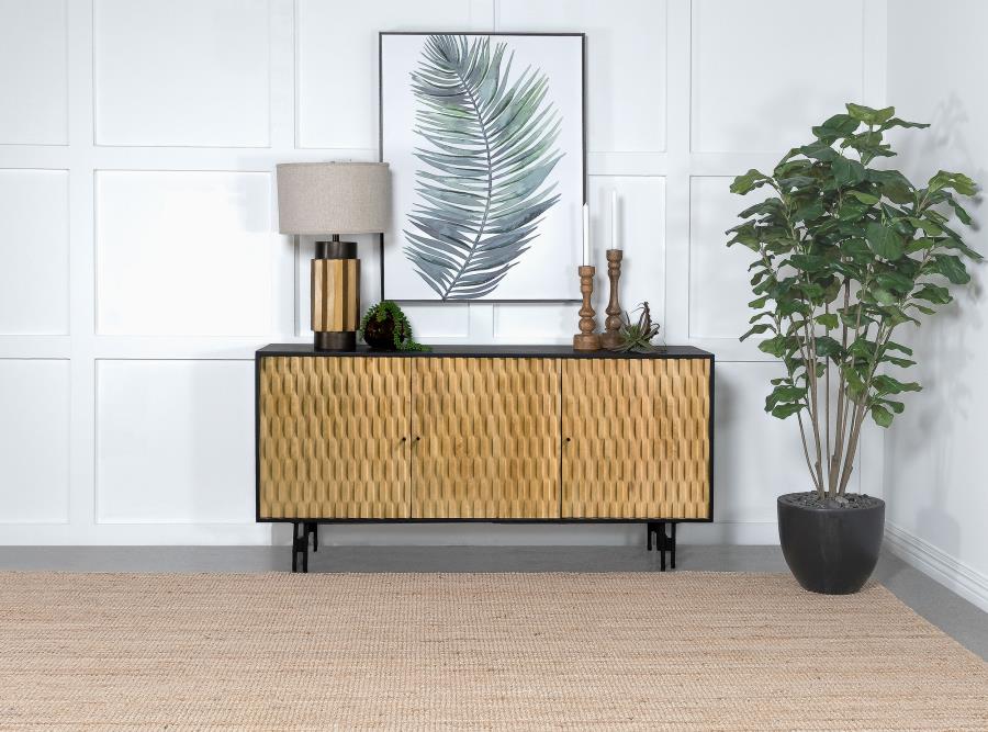 Eleny 3-Door Accent Cabinet