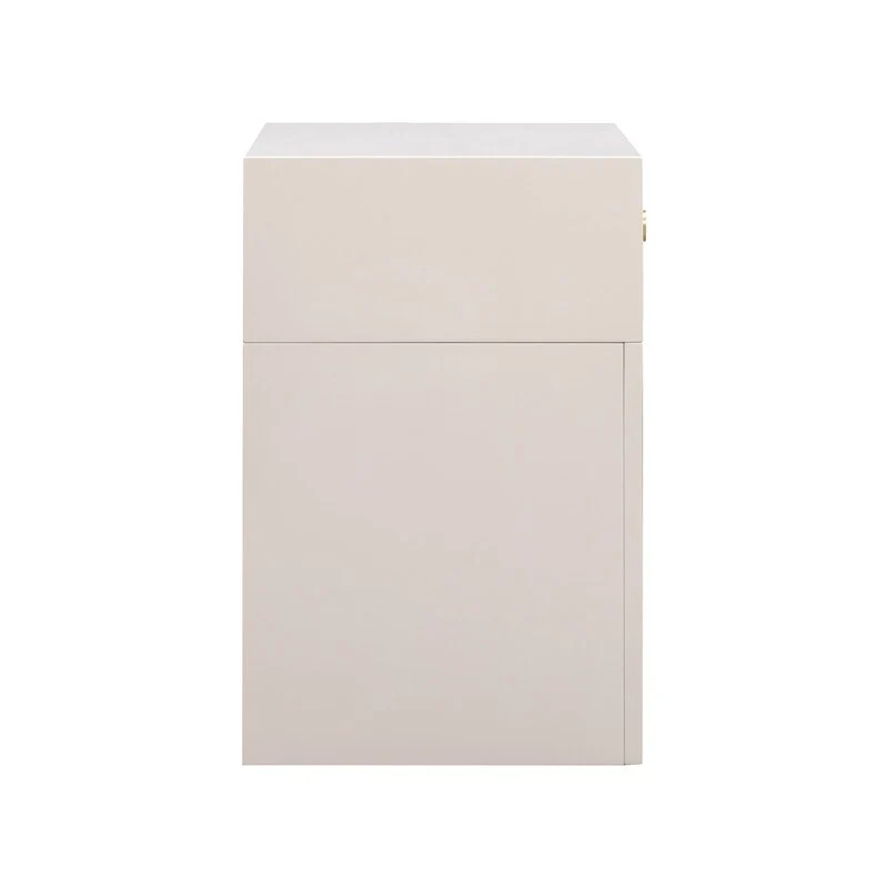 Suzie Wood & Rattan Nightstand