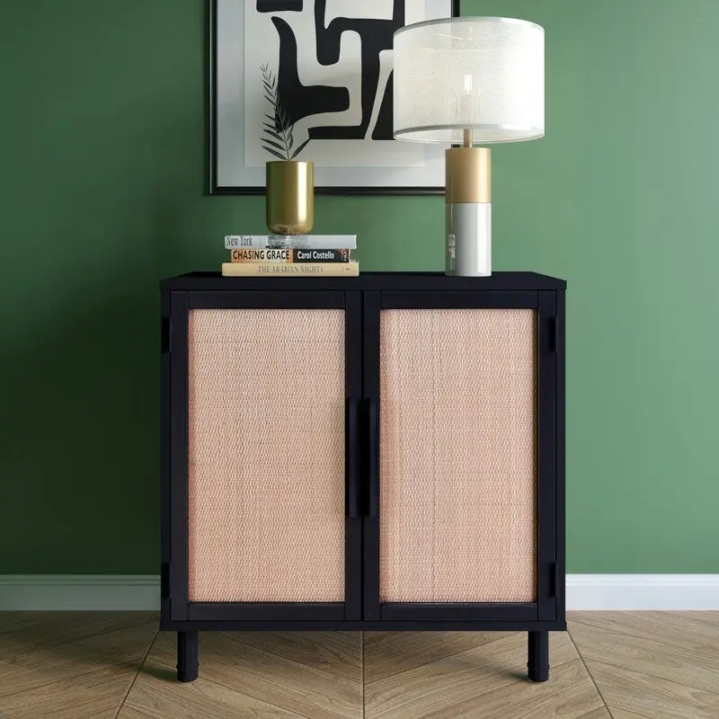 Black Brown 2 Door Cabinet