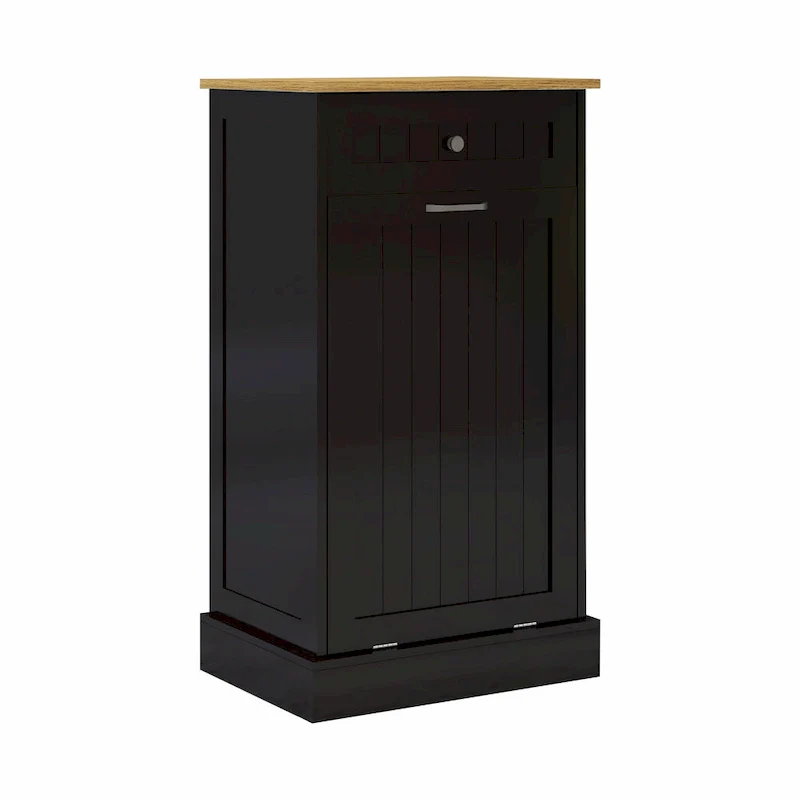 1-Drawer, 1-Compartment Tilt-Out Trash Cabinet - Kitchen Trash Cabinet