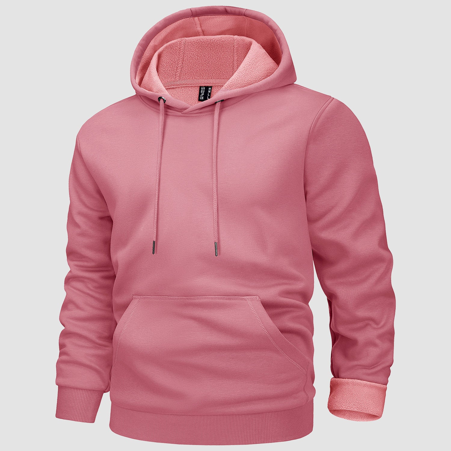 Men's Hoodies Fleece Lined Sweatshirts Casual Athletic Workout Pullover With Kanga Pocket