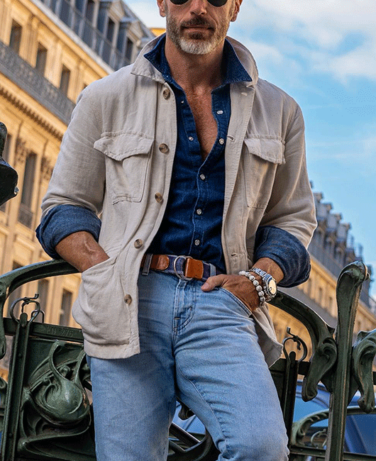 Casual Multi-Pocket Single Breasted Turndown Collar Jacket