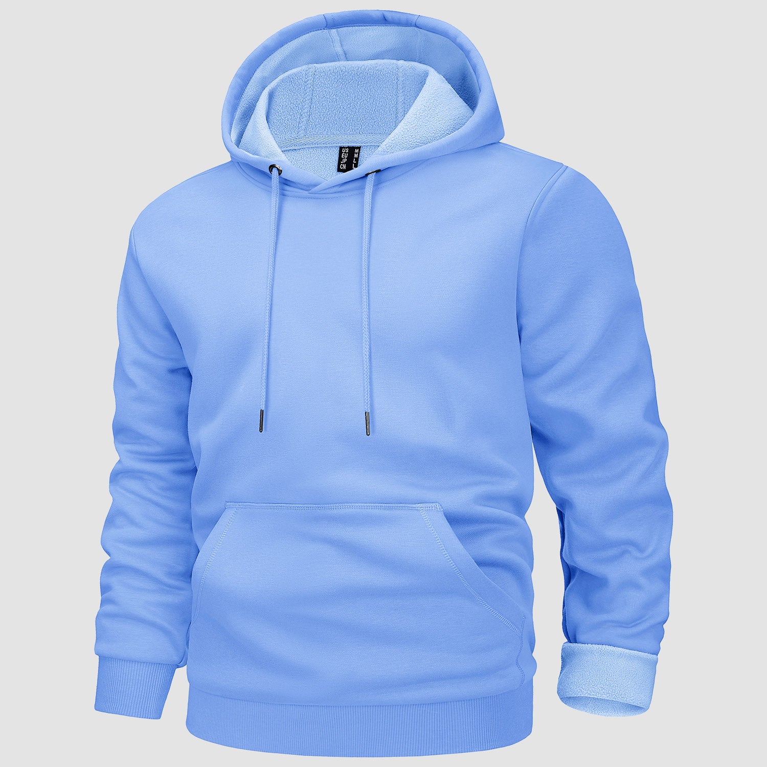 Men's Hoodies Fleece Lined Sweatshirts Casual Athletic Workout Pullover With Kanga Pocket