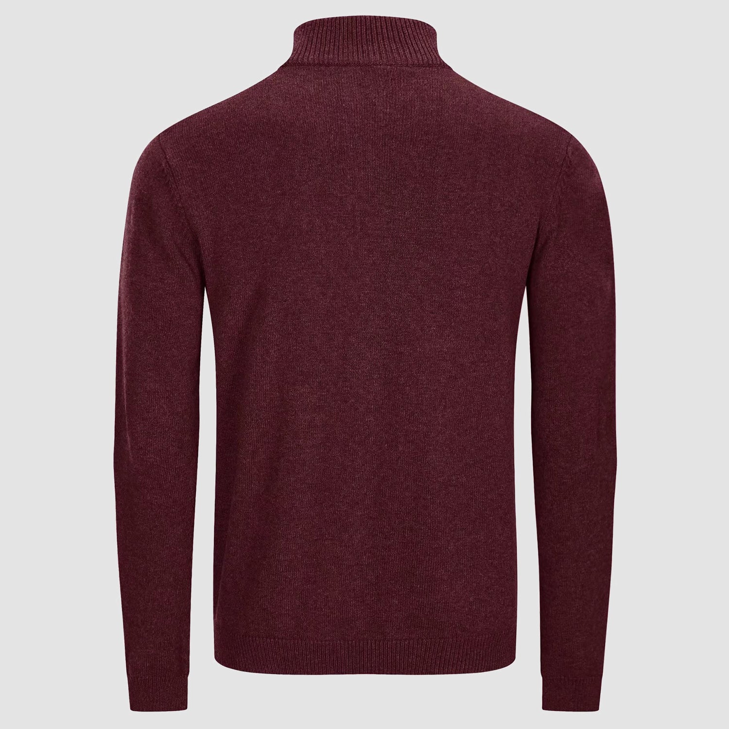 Men's Sweaters Casual Knitted Turtleneck Pullover with 1/4 Zip