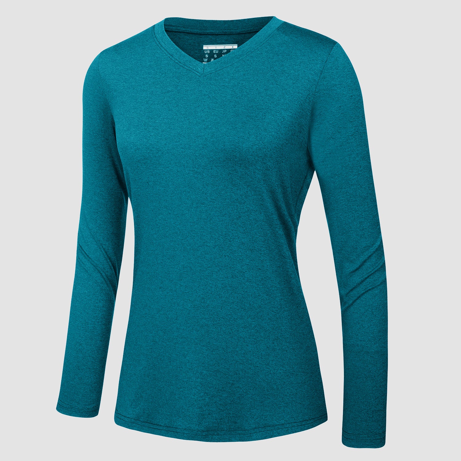 Women's Long Sleeve Shirt V Neck SPF Shirts UPF 50+ Quick Dry Workout Hiking Tee Shirts Rashguard
