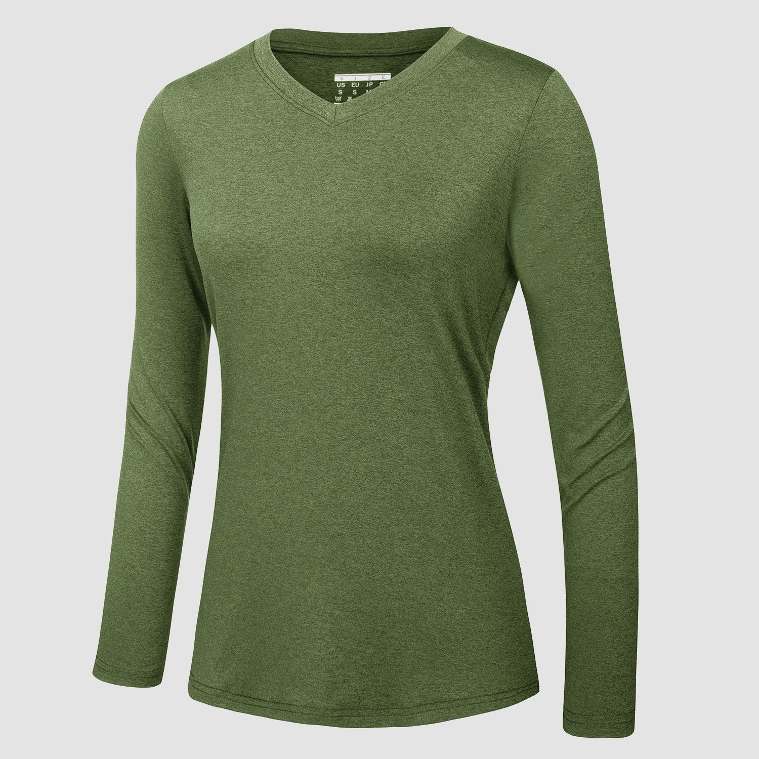 Women's Long Sleeve Shirt V Neck SPF Shirts UPF 50+ Quick Dry Workout Hiking Tee Shirts Rashguard