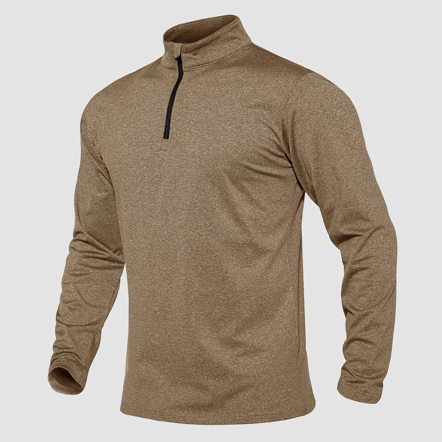 Men's Running Athletic Shirts 1/4 Zip Fleece Pullover Long Sleeve Sweatshirts for Winter