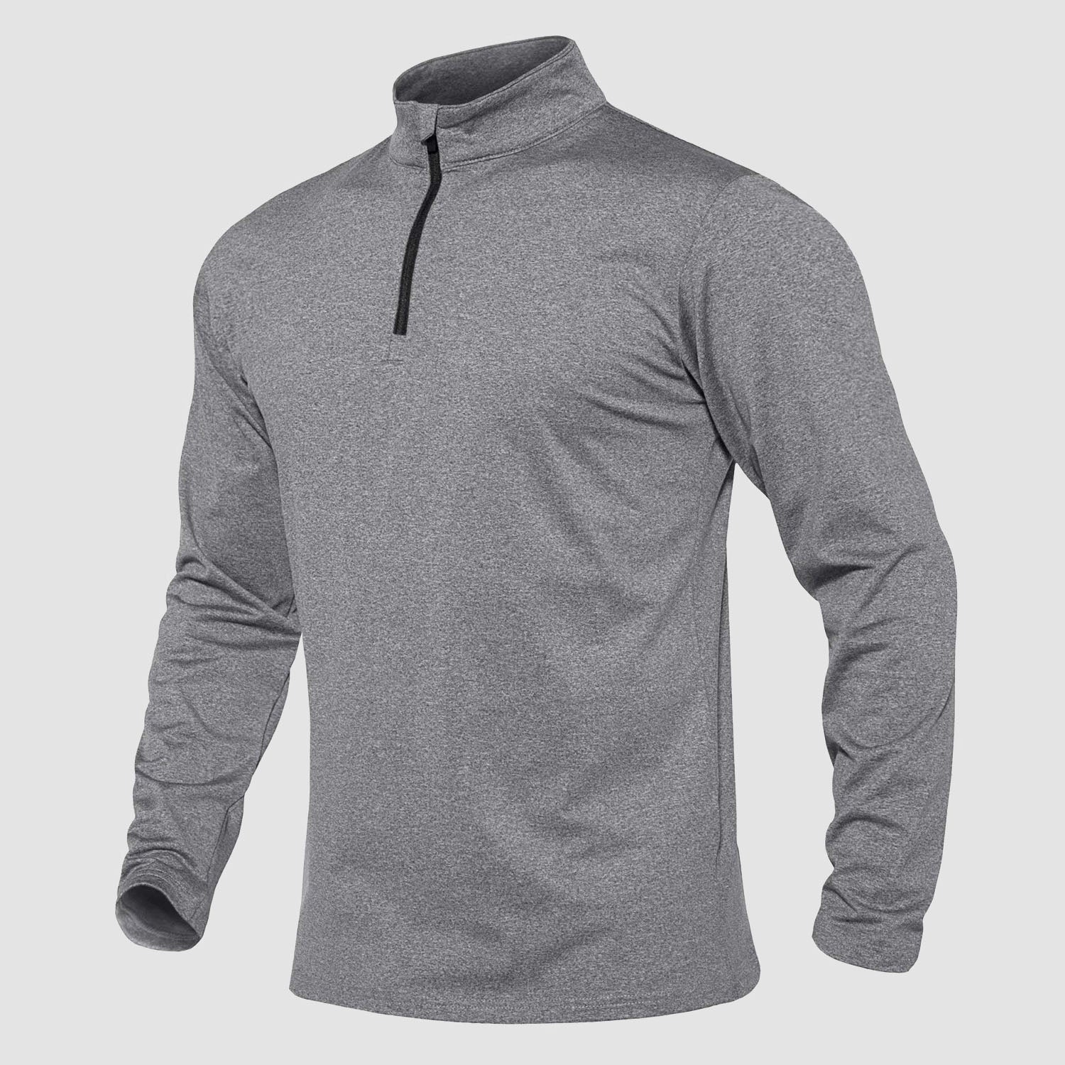 Men's Running Athletic Shirts 1/4 Zip Fleece Pullover Long Sleeve Sweatshirts for Winter