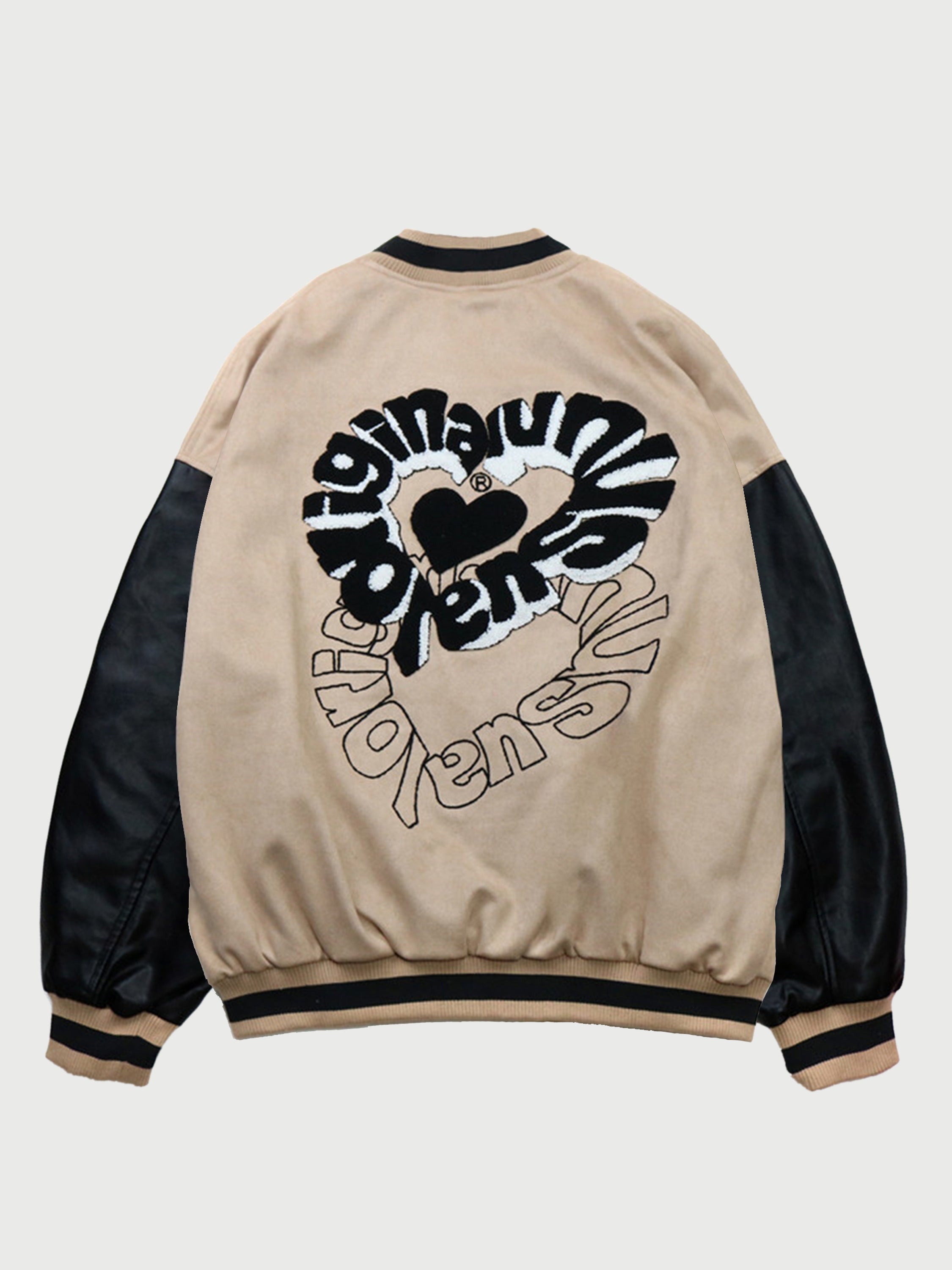 The Vimiaparty Heart Letter Embroidered Jacket