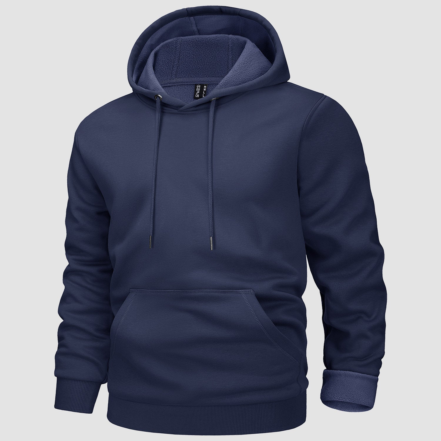 Men's Hoodies Fleece Lined Sweatshirts Casual Athletic Workout Pullover With Kanga Pocket