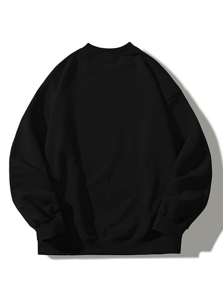 Dancing Skeleton Print Relaxed Sweatshirt