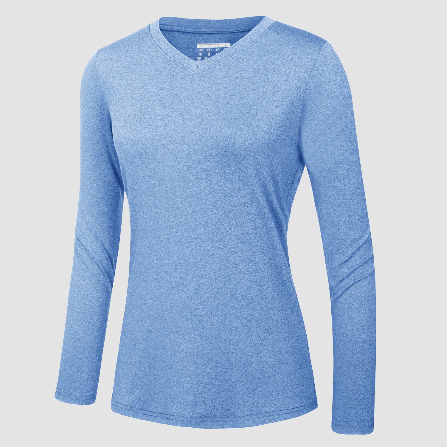 Women's Long Sleeve Shirt V Neck SPF Shirts UPF 50+ Quick Dry Workout Hiking Tee Shirts Rashguard