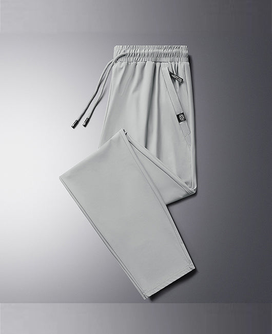 Men Drawstring Breathable Straight Pants