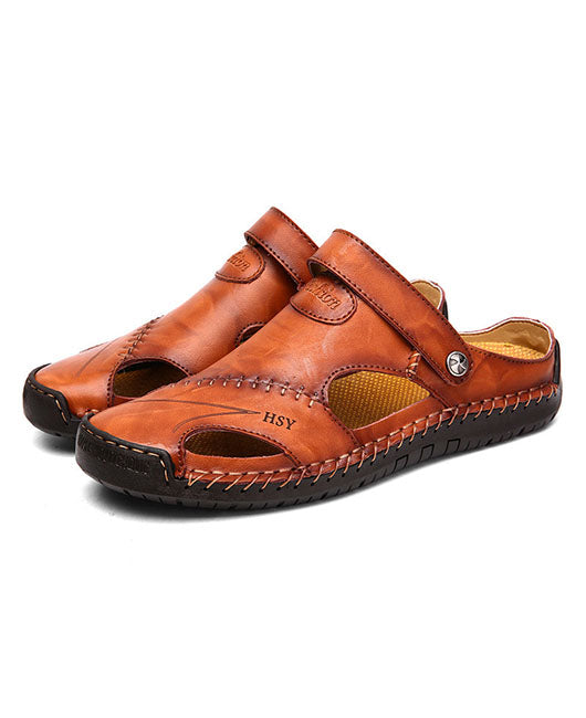 Men Slingback Hollow Out Slide Sandals