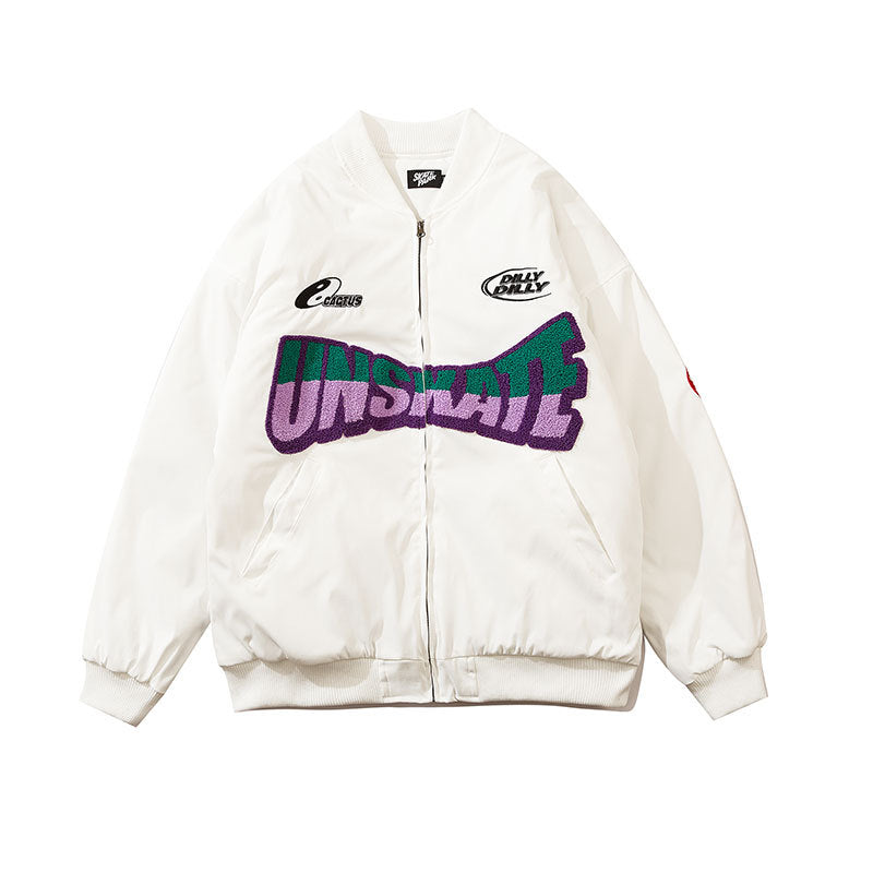 The Vimiaparty etter Embroidery Baseball Jackets