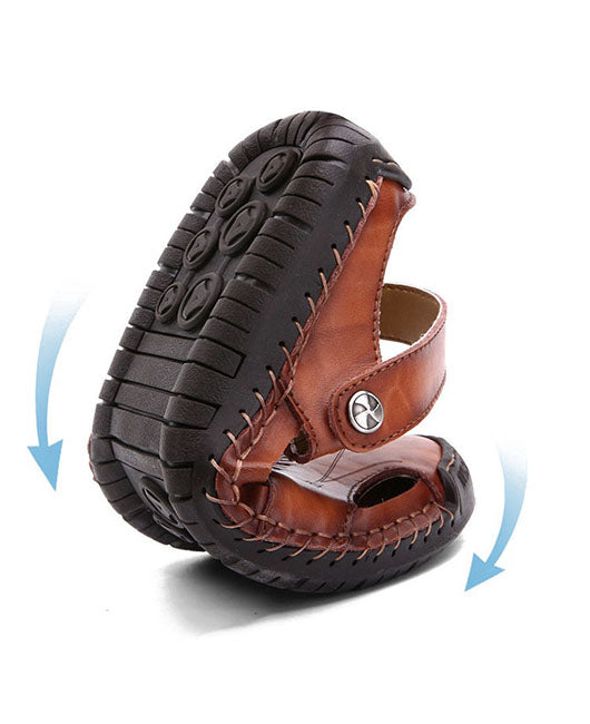Men Slingback Hollow Out Slide Sandals