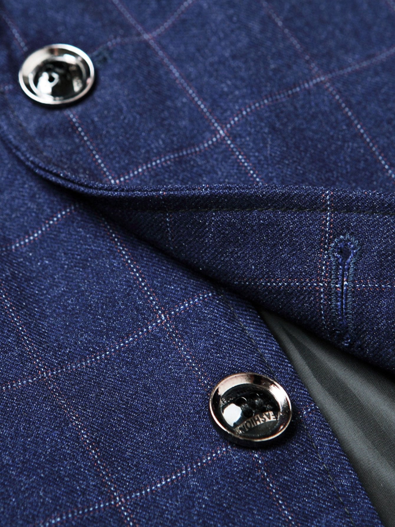 Man Plaid Blazer