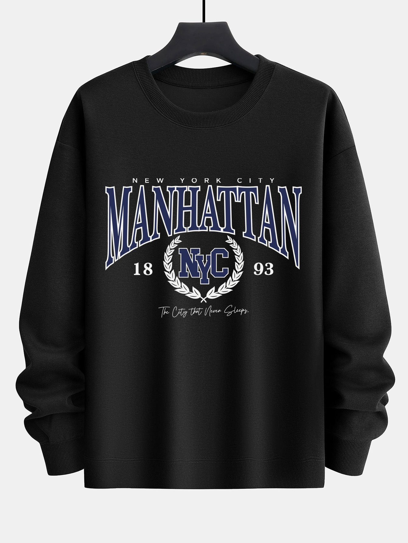 Manhattan Varsity Print Relax Fit Sweatshirt