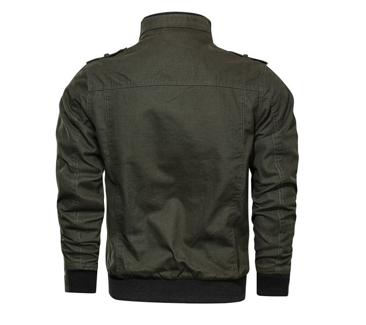 Men's Lapel Zip Casual Jacket