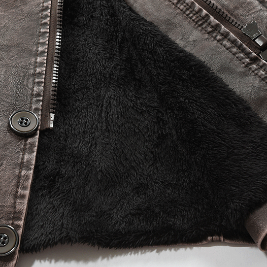 2020 Autumn And Winter New Men's Mid-length Casual Fashion PU Leather Jacket Stand-collar Slim Youth Windbreaker