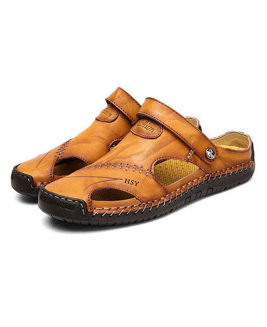 Men Slingback Hollow Out Slide Sandals