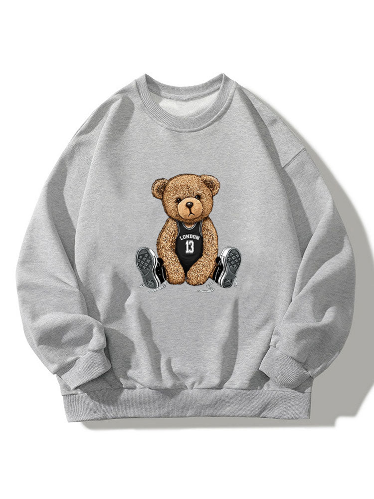 London Bear Print Relaxed Sweatshirt