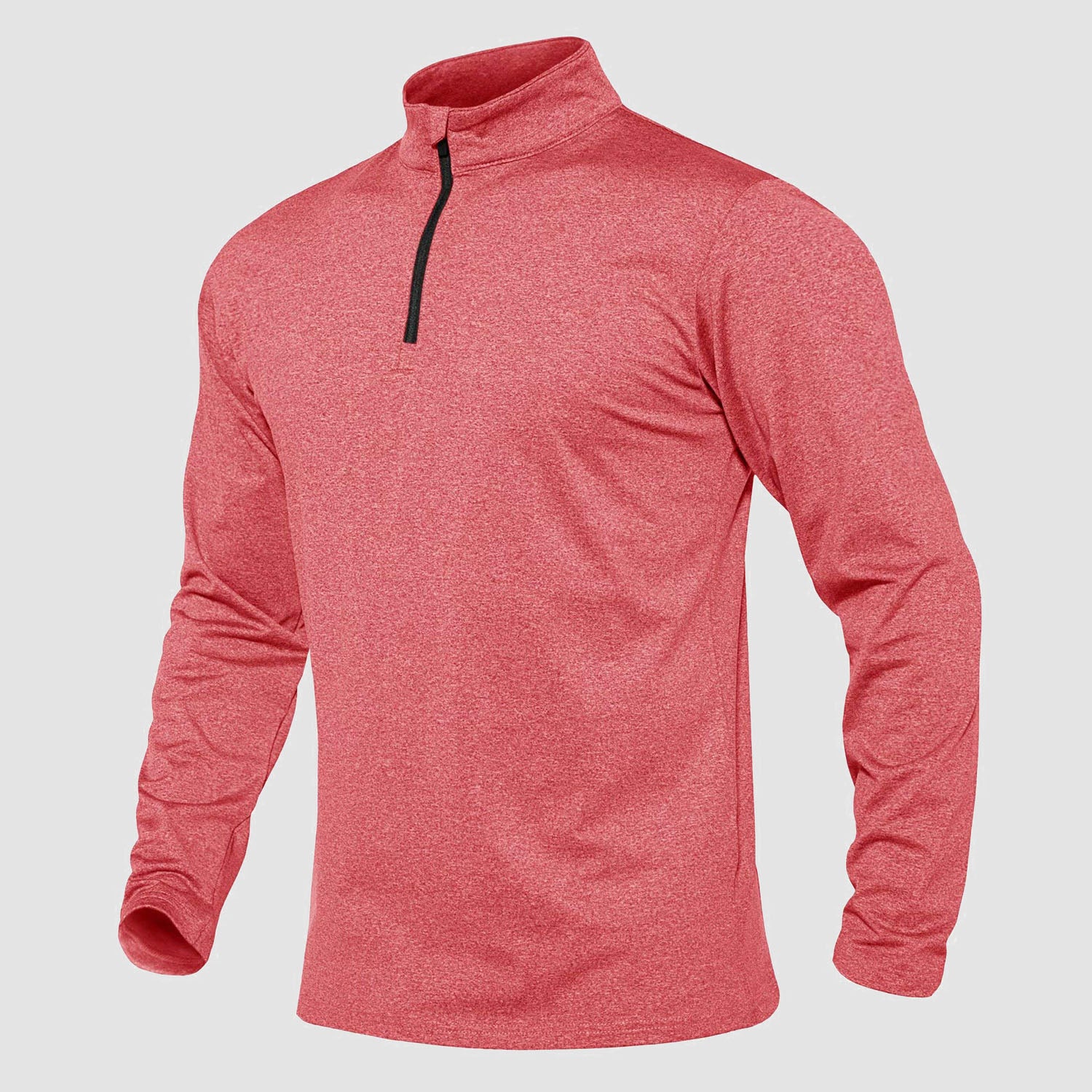 Men's Running Athletic Shirts 1/4 Zip Fleece Pullover Long Sleeve Sweatshirts for Winter