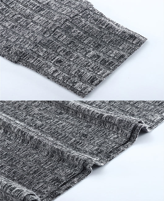 Men Solid Drawstring Rib-Knit Hoodie