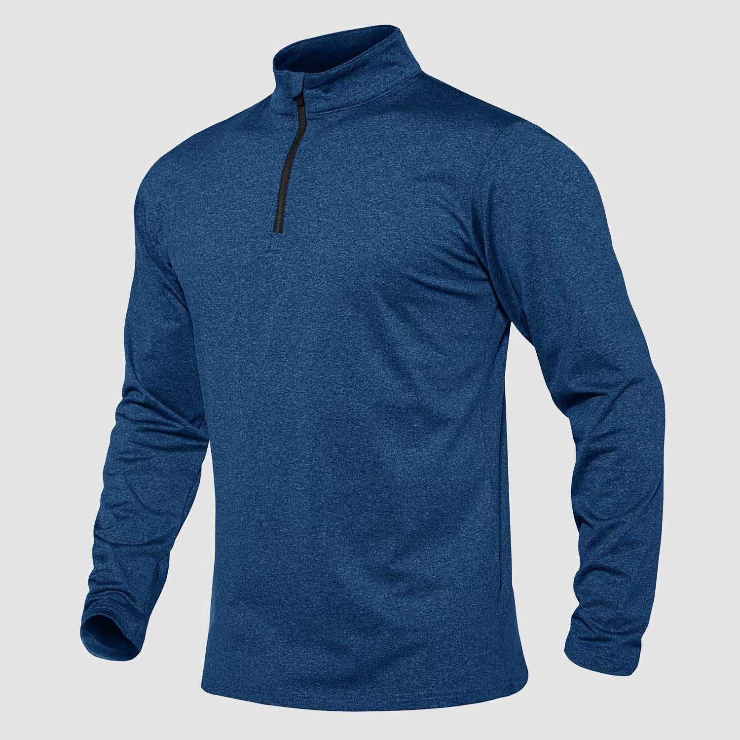 Men's Running Athletic Shirts 1/4 Zip Fleece Pullover Long Sleeve Sweatshirts for Winter
