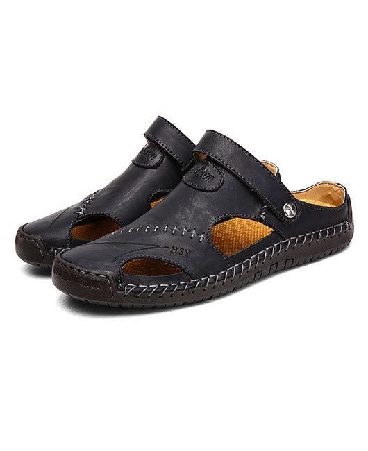 Men Slingback Hollow Out Slide Sandals