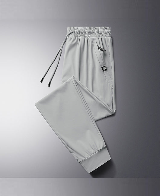 Men Drawstring Breathable Straight Pants