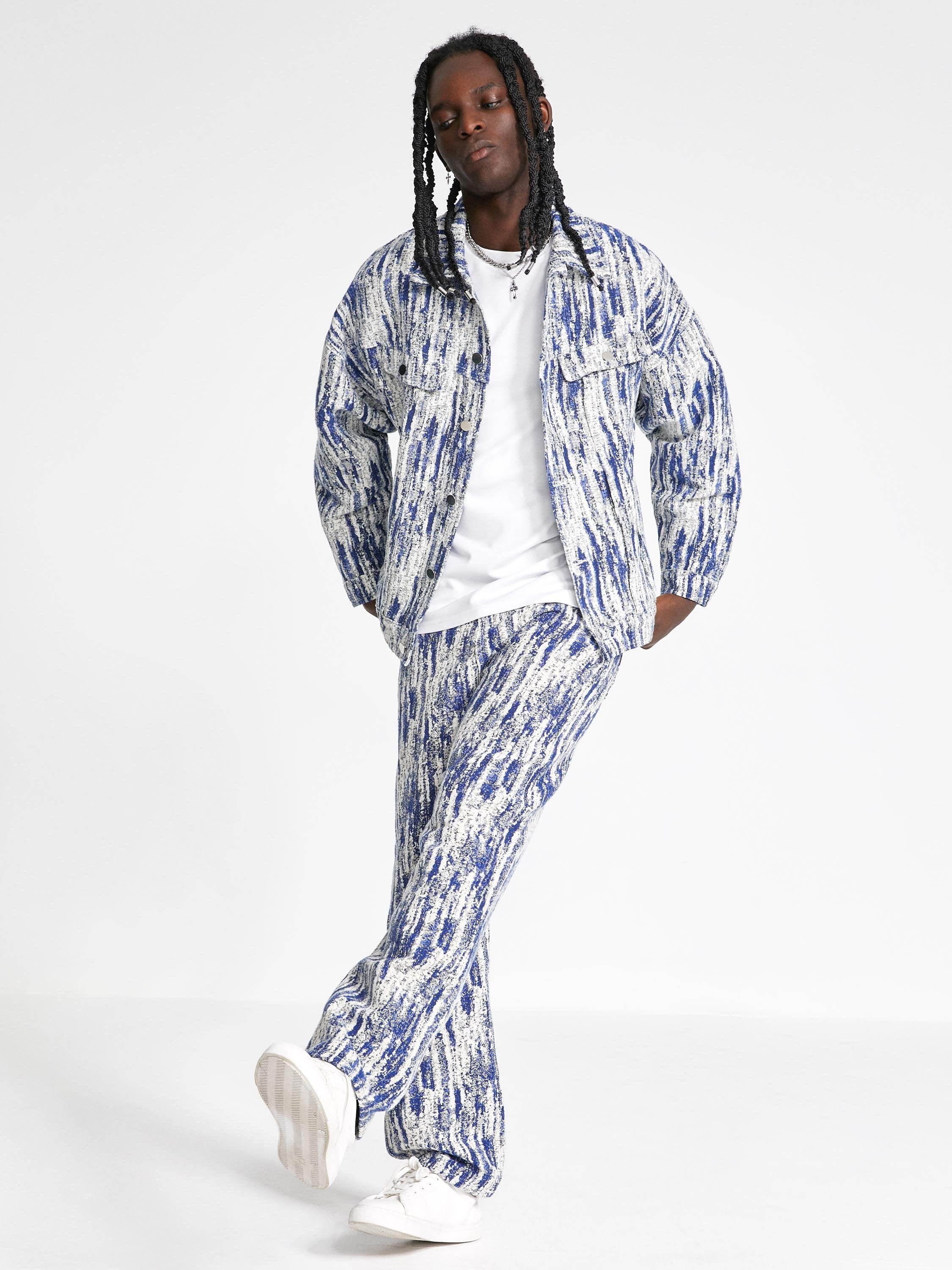 The Vimiaparty Jacquards Straight Trucker Jacket