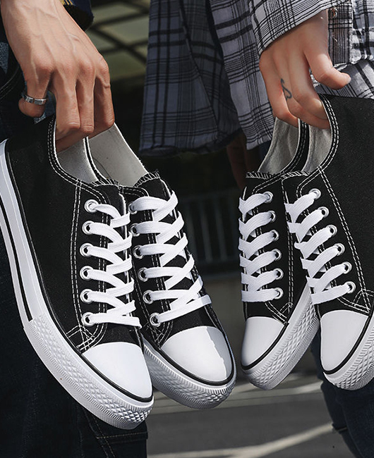 Casual Plain Strappy Breathable Canvas Flats Shoes